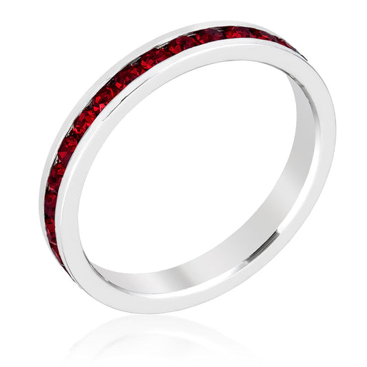 Ember Stone | Garnet Crystal Premierify Stackable Ring