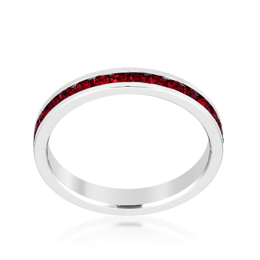 Ember Stone | Garnet Crystal Premierify Stackable Ring