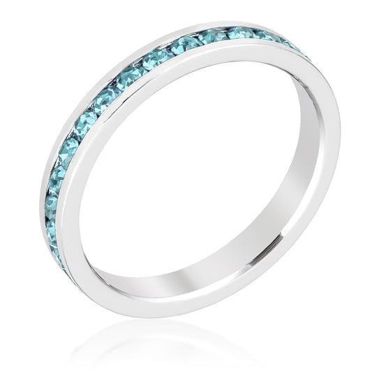 Ocean Mist | Aquamarine Crystal Premierify Stackable Ring