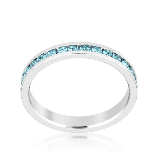 Ocean Mist | Aquamarine Crystal Premierify Stackable Ring