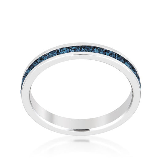 Premierify Ring – Midnight Sky | Montana Blue Crystal Stackable Ring