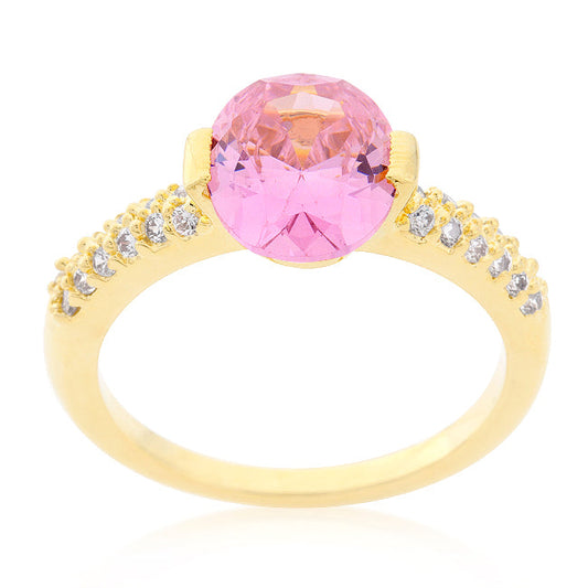 Rosé Bloom Pink Oval 2.5 Ct. CZ Premierify Signature Ring