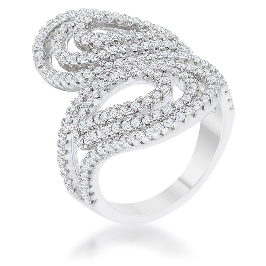 Premierify Ring – Serina Halo 1 Ct. CZ Pave Circle Ring