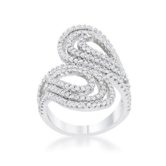 Premierify Ring – Serina Halo 1 Ct. CZ Pave Circle Ring