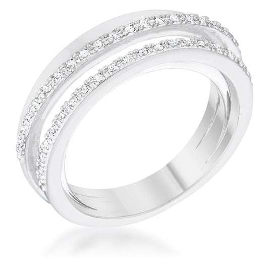 Lynn Trio 1.4 Ct. Pave Twisted Band CZ Premierify Ring