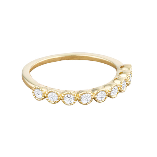 14k Bea Luxe 0.27 Ct. CZ Delicate Band-Premierify Ring