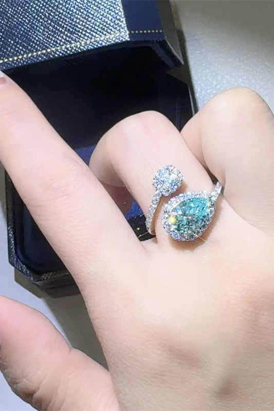 Premierify Ring – Aurora Crest | 2 Ct. Certified Moissanite Cocktail Bypass Ring