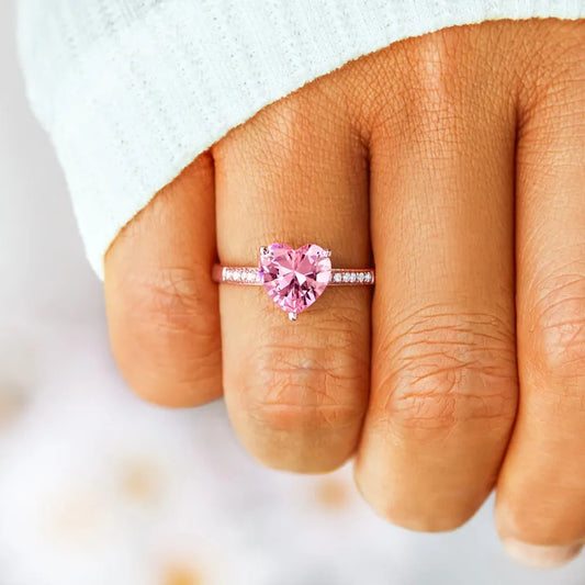 Premierify Ring – Sterling Heartlight CZ Band