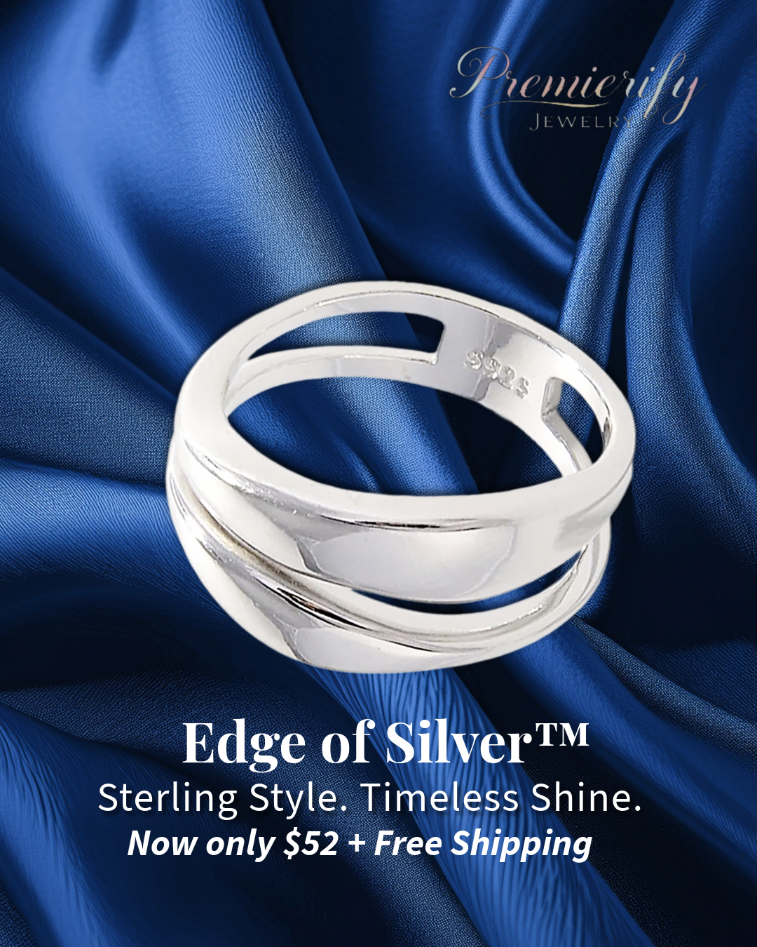Edge of Silver™ Geometric Sterling Silver Ring